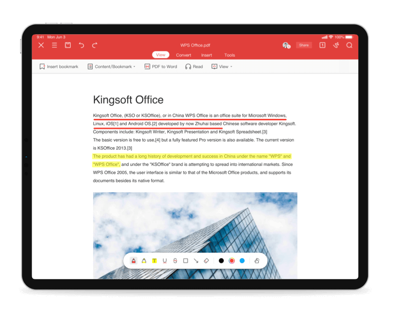 Más funciones de WPS Office para iOS/ipadOS